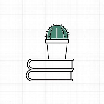 Vector of cactus on books | Free stock vector - 16771