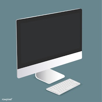 Vector of computer and keyboard icon | Free stock vector - 382352
