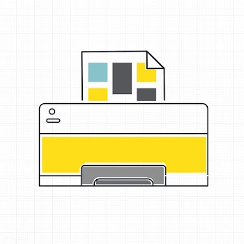 Vector of computer printer icon | Free stock vector - 16615