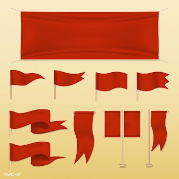 Vector of different style banners and flags | Free stock vector - 44584