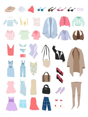Vector of different types of clothes | Free stock vector - 251508