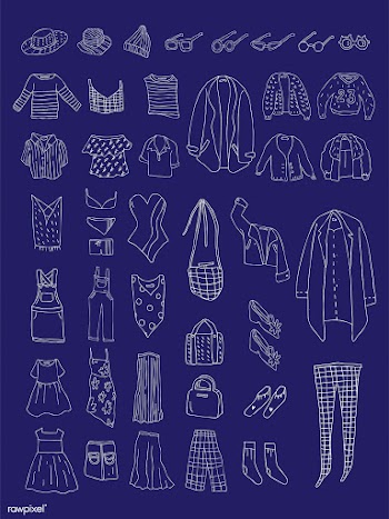 Vector of different types of clothes | Free stock vector - 251570