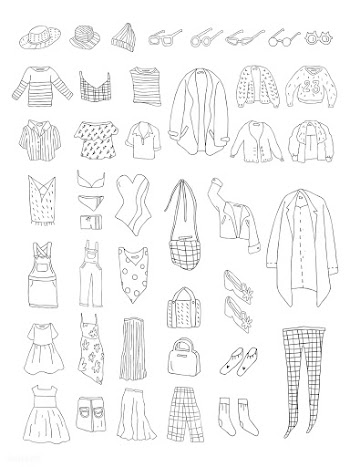 Vector of different types of clothes | Free stock vector - 251598