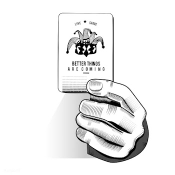 Vector of hand holding random playing card | Free stock vector - 42836