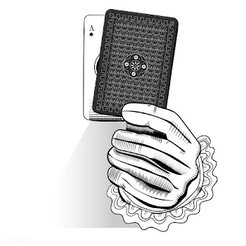 Vector of hand holding random playing card | Free stock vector - 42960