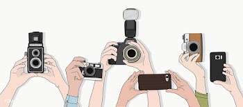 Vector of hands taking photos | Free stock vector - 49455