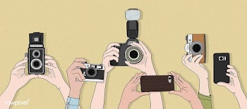 Vector of hands taking photos | Free stock vector - 49466