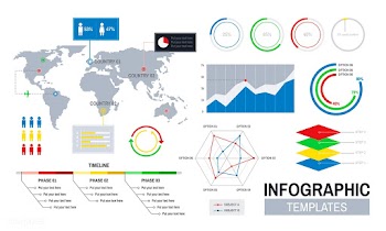 Vector of infographic templates design | Free stock vector - 44398