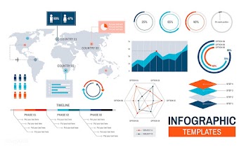 Vector of infographic templates design | Free stock vector - 44404