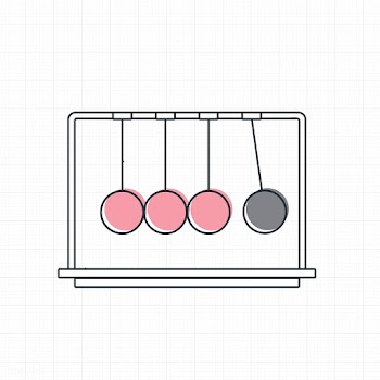 Vector of momentum balls icon | Free stock vector - 16574