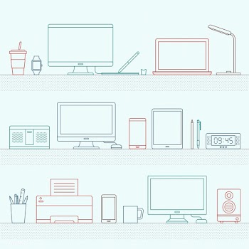 Vector of office supplies | Free stock vector - 16511