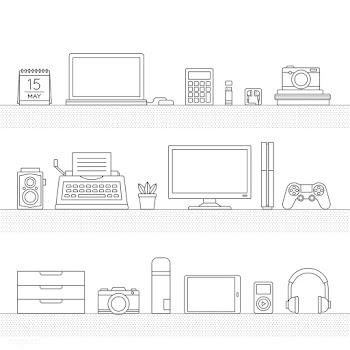 Vector of office supplies | Free stock vector - 16533