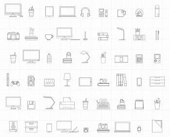 Vector of office supplies | Free stock vector - 16553