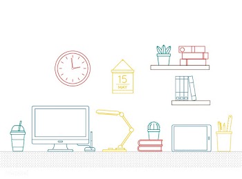 Vector of office supplies | Free stock vector - 16636