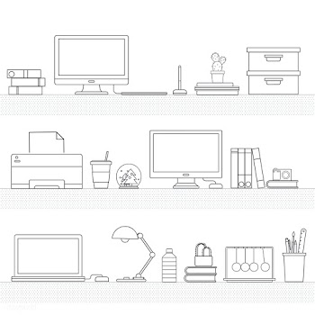 Vector of office supplies | Free stock vector - 16732