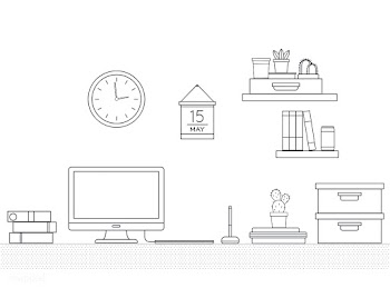 Vector of office supplies | Free stock vector - 16756
