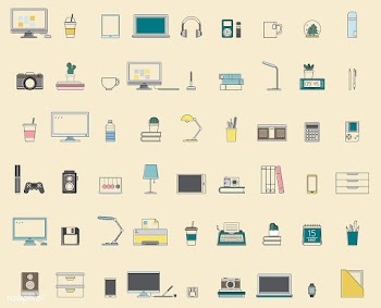 Vector of office supplies | Free stock vector - 16802