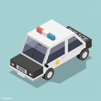Vector of police car icon | Free stock vector - 382227