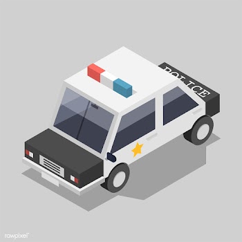 Vector of police car icon | Free stock vector - 382251