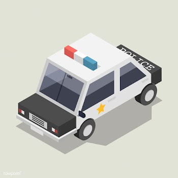 Vector of police car icon | Free stock vector - 382266