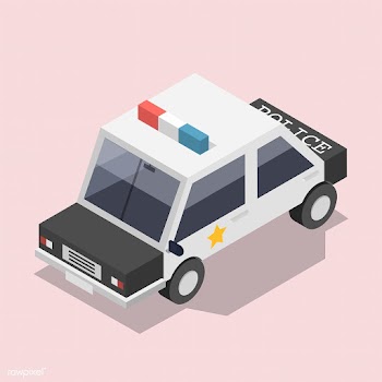 Vector of police car icon | Free stock vector - 382278