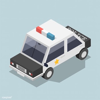 Vector of police car icon | Free stock vector - 382293