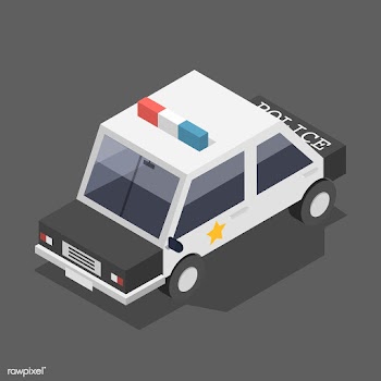 Vector of police car icon | Free stock vector - 382303