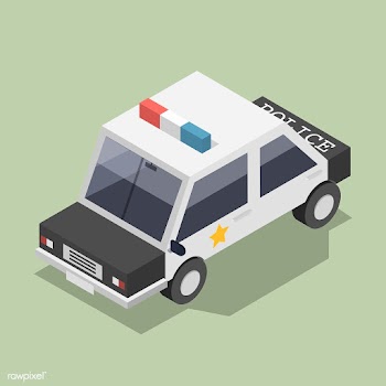 Vector of police car icon | Free stock vector - 382312