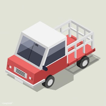 Vector of red truck icon | Free stock vector - 382419