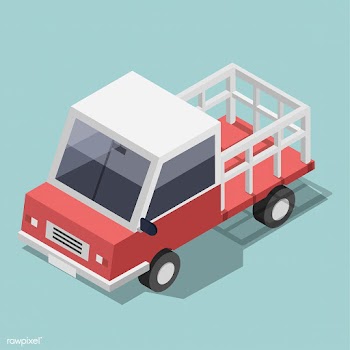 Vector of red truck icon | Free stock vector - 382421