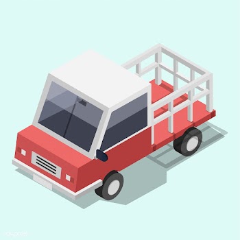 Vector of red truck icon | Free stock vector - 382422
