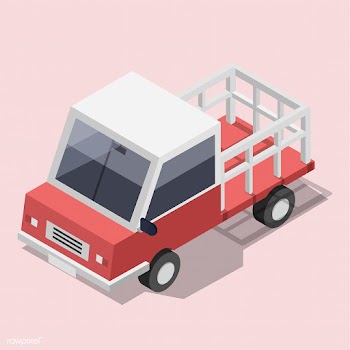 Vector of red truck icon | Free stock vector - 382428