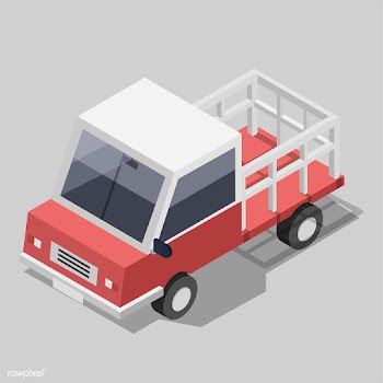 Vector of red truck icon | Free stock vector - 382429
