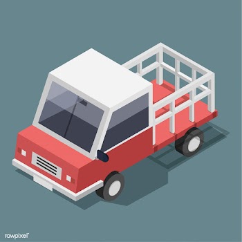 Vector of red truck icon | Free stock vector - 382432