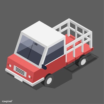 Vector of red truck icon | Free stock vector - 382436