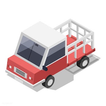 Vector of red truck icon | Free stock vector - 382442