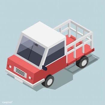 Vector of red truck icon | Free stock vector - 382448