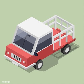 Vector of red truck icon | Free stock vector - 382460