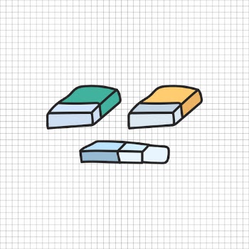 Vector of stationery doodle style