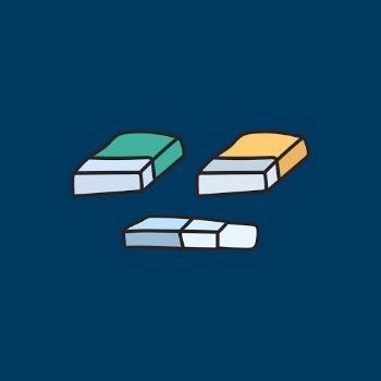Vector of stationery doodle style