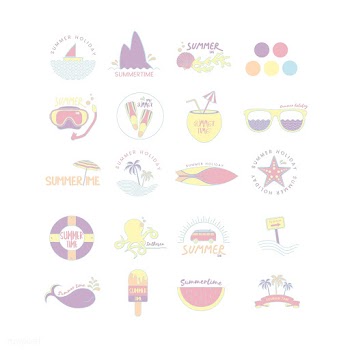 Vector of summer icons set | Free stock vector - 44372
