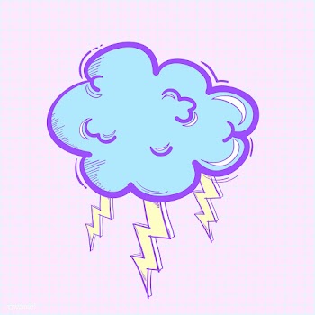 Vector of thunder cloud icon | Free stock vector - 60843