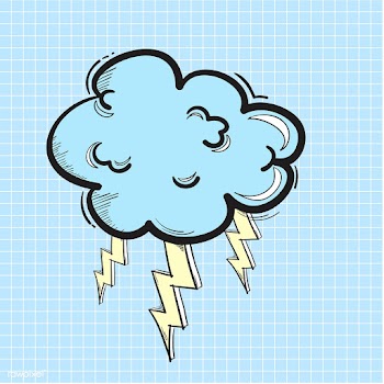 Vector of thunder cloud icon | Free stock vector - 60891