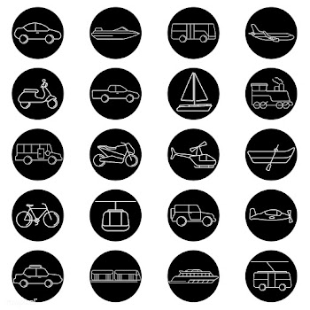 Vector of various transportation vehicles | Free stock vector - 44434