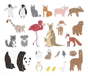 Vector of various types of animals | Free stock vector - 251614