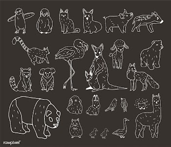Vector of various types of animals | Free stock vector - 251615
