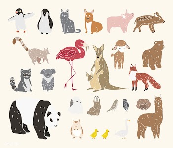 Vector of various types of animals | Free stock vector - 251626