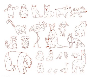 Vector of various types of animals | Free stock vector - 251627