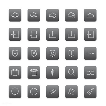 Vector of website data storage icons | Free stock vector - 249729