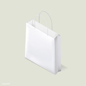 Vector of white shopping bag icon | Free stock vector - 383061